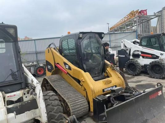 Мощный 277C Использованный Caterpillar Skid Steer Эффективность топлива В хорошем состоянии