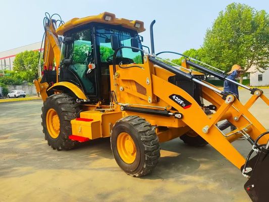 420F Использованный буровой погрузчик Caterpillar CAT высокоскоростной энергоэффективный