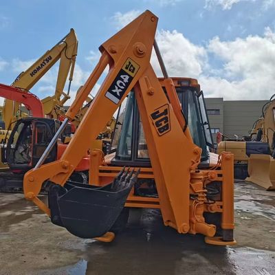 JCB 4CX буровой погрузчик вторых рук энергосберегающий с высокой мощностью