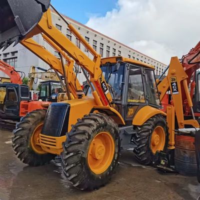 JCB 4CX буровой погрузчик вторых рук энергосберегающий с высокой мощностью
