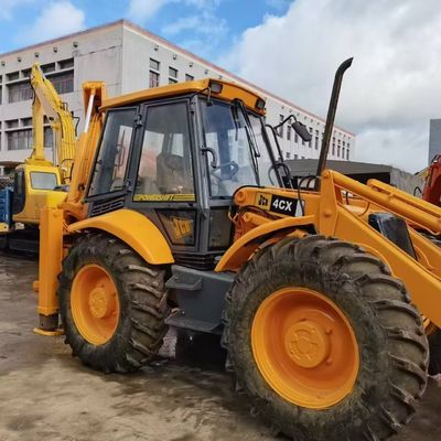 JCB 4CX буровой погрузчик вторых рук энергосберегающий с высокой мощностью