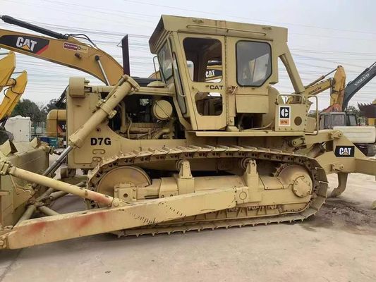 Мощный подержанный Caterpillar D7G Dozer Энергоэффективность 6 Way Blade