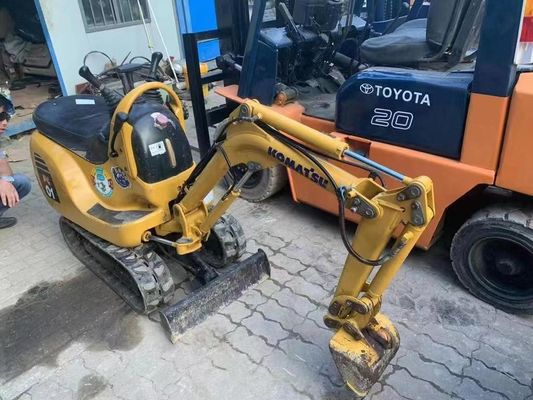 PC01 Оригинальный цвет Использованный мини экскаватор Komatsu для работы в помещении