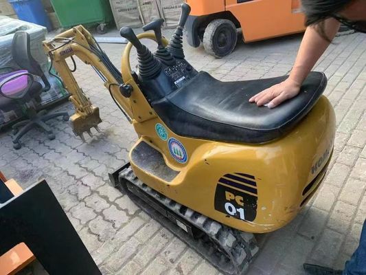 PC01 Оригинальный цвет Использованный мини экскаватор Komatsu для работы в помещении