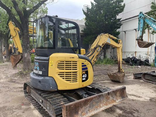 Приложенная кабина Использованная мини-экскаватор Komatsu PC40MR-2 PC35MR-2 PC40MR-2