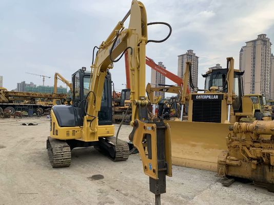 Komatsu PC55MR-2 Использованный экскаватор Япония Мини размер с гидравлическим молотком
