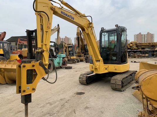 Komatsu PC55MR-2 Использованный экскаватор Япония Мини размер с гидравлическим молотком