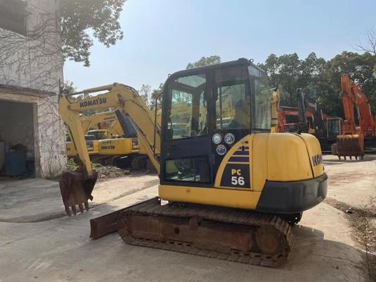 Оригинальный цвет Использованный Komatsu PC56MR-2 мини экскаватор В отличном состоянии