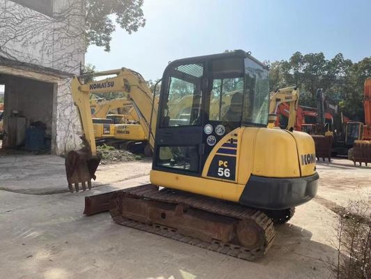 Оригинальный цвет Использованный Komatsu PC56MR-2 мини экскаватор В отличном состоянии