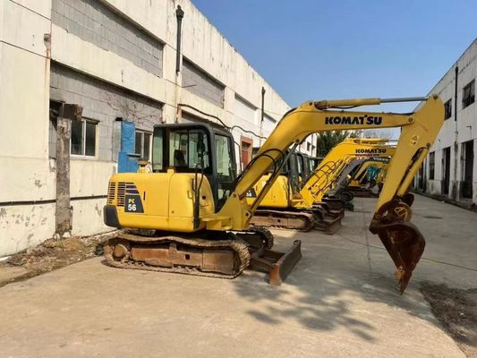 Оригинальный цвет Использованный Komatsu PC56MR-2 мини экскаватор В отличном состоянии