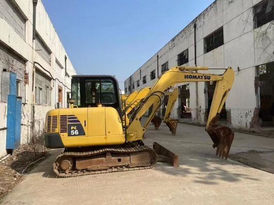 Оригинальный цвет Использованный Komatsu PC56MR-2 мини экскаватор В отличном состоянии