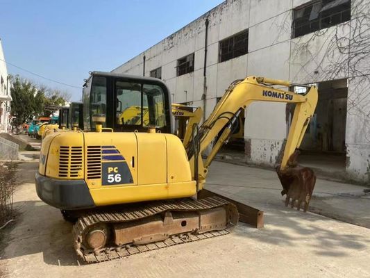 Оригинальный цвет Использованный Komatsu PC56MR-2 мини экскаватор В отличном состоянии