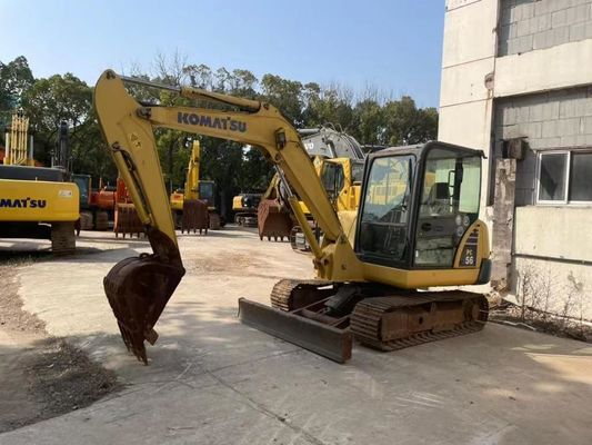 Оригинальный цвет Использованный Komatsu PC56MR-2 мини экскаватор В отличном состоянии