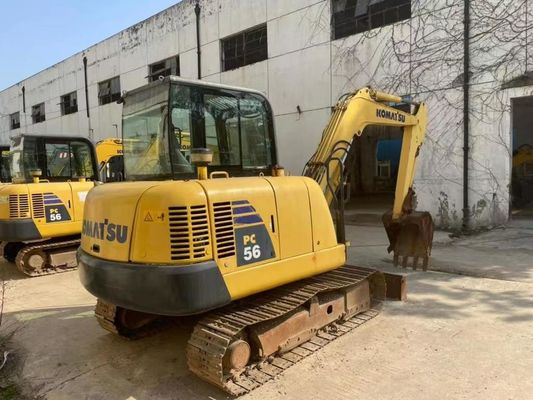 Оригинальный цвет Использованный Komatsu PC56MR-2 мини экскаватор В отличном состоянии