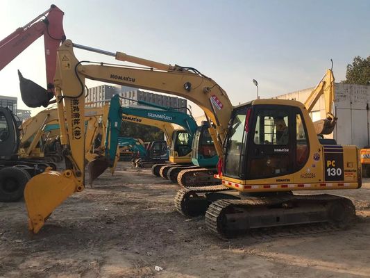 Энергосбережение Использованный Komatsu PC130 6 Crawler Высокая стабильность Оригинальный цвет