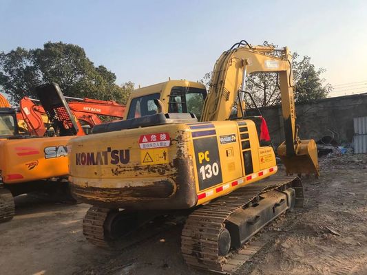 Энергосбережение Использованный Komatsu PC130 6 Crawler Высокая стабильность Оригинальный цвет