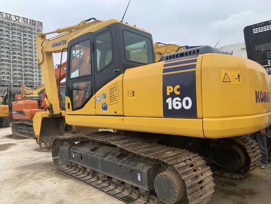 Япония Komatsu PC160LC-7 мини-кралер экскаватор подержанный с мощным двигателем
