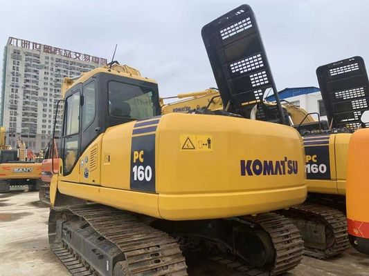 Япония Komatsu PC160LC-7 мини-кралер экскаватор подержанный с мощным двигателем