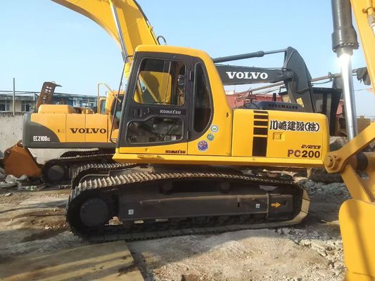 Япония Используется Komatsu PC220 6 экскаватор Простая работа с гидравлическим молотком