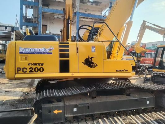 Япония Используется Komatsu PC220 6 экскаватор Простая работа с гидравлическим молотком