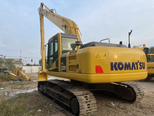 Оригинальная Япония Использованный экскаватор Komatsu PC220-7 Crawler с 18-метровой длинной рукой