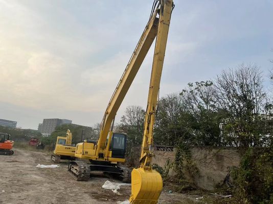Оригинальная Япония Использованный экскаватор Komatsu PC220-7 Crawler с 18-метровой длинной рукой