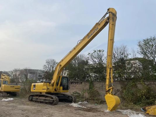 Оригинальная Япония Использованный экскаватор Komatsu PC220-7 Crawler с 18-метровой длинной рукой