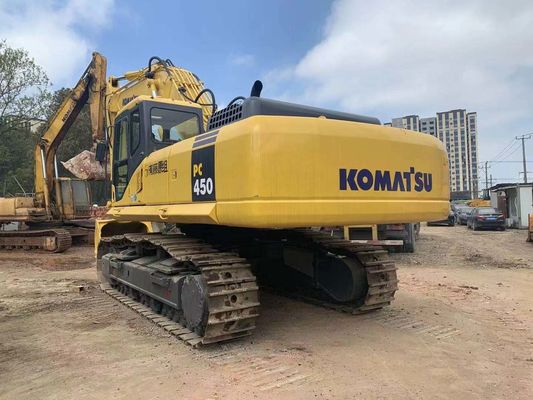 Безопасность эксплуатации Использованный мини экскаватор Komatsu PC450-7 оригинальный Япония