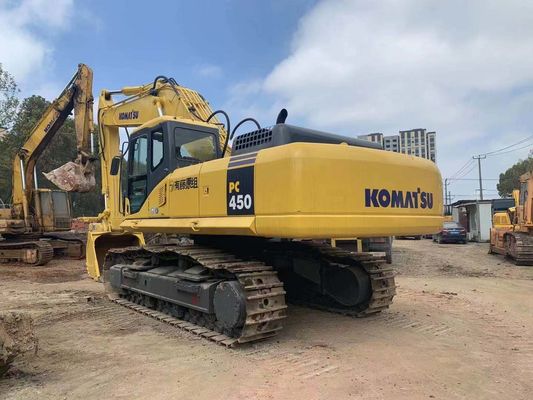 Безопасность эксплуатации Использованный мини экскаватор Komatsu PC450-7 оригинальный Япония
