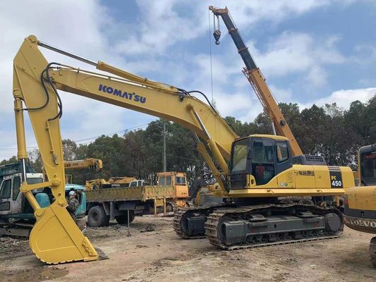 Безопасность эксплуатации Использованный мини экскаватор Komatsu PC450-7 оригинальный Япония