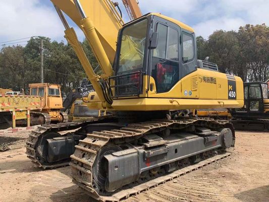 Безопасность эксплуатации Использованный мини экскаватор Komatsu PC450-7 оригинальный Япония
