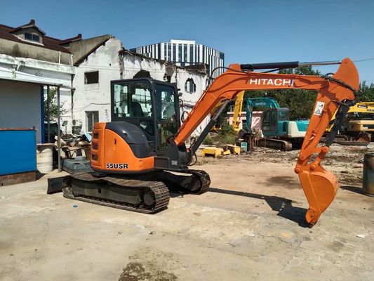 Хитачи ZX55USR-5A Использованный мини-экскаватор в хорошем состоянии