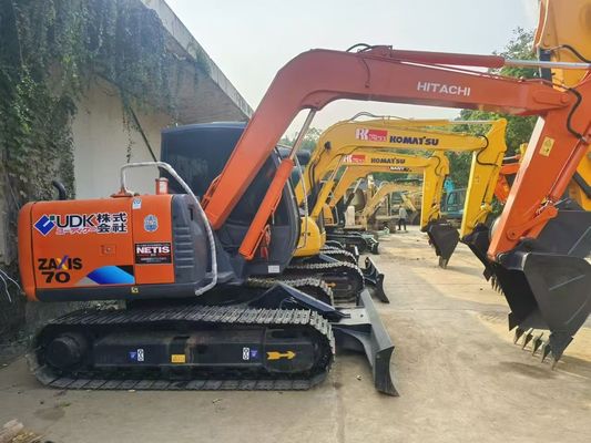 Оригинальный японский экскаватор ZX70 Использованный экскаватор Hitachi Crawler с лезвием