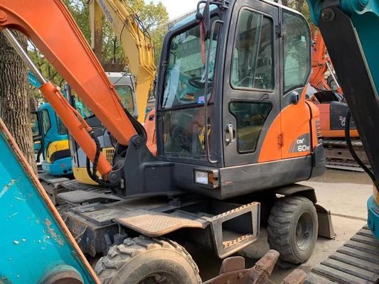 Подержанный колесный экскаватор Doosan DX60W В отличном состоянии/Подержанный мини колесный экскаватор Doosan для продажи