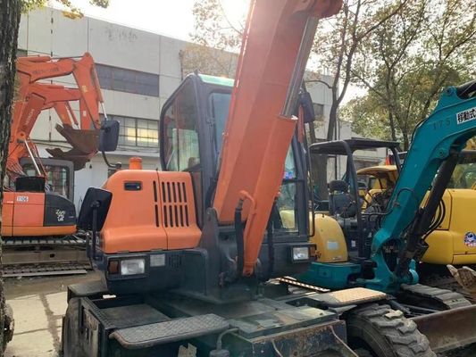 Подержанный колесный экскаватор Doosan DX60W В отличном состоянии/Подержанный мини колесный экскаватор Doosan для продажи