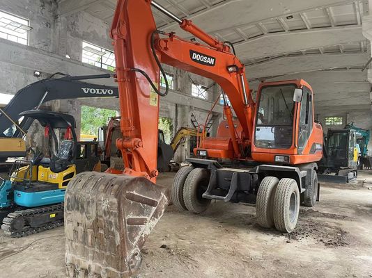 Умный контроль Использованный экскаватор DH150W-7 Доусан колесный экскаватор 2012 год