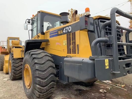Переокрашивать цвет Подержанный колесный погрузчик Komatsu WA470-6 Подержанный погрузчик