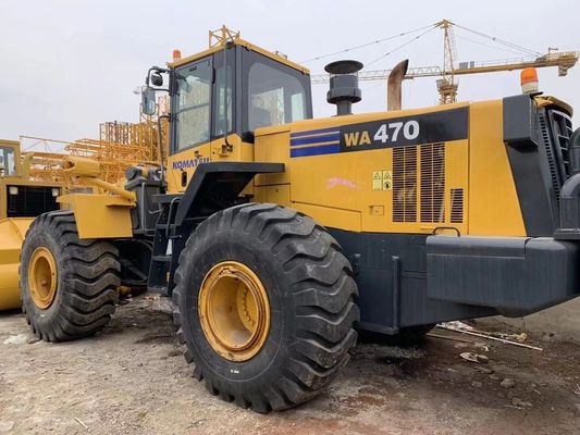 Переокрашивать цвет Подержанный колесный погрузчик Komatsu WA470-6 Подержанный погрузчик