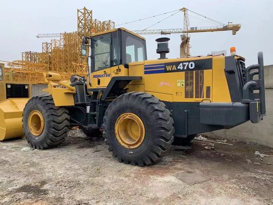 Переокрашивать цвет Подержанный колесный погрузчик Komatsu WA470-6 Подержанный погрузчик