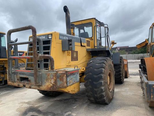 Оригинальный цвет Использованный Komatsu WA470-3 колесный погрузчик В отличном состоянии