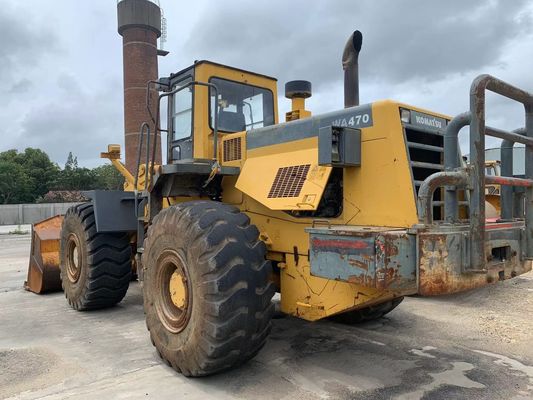 Оригинальный цвет Использованный Komatsu WA470-3 колесный погрузчик В отличном состоянии