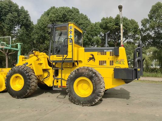 Оригинальный японский подержанный колесный погрузчик Komatsu WA320-3