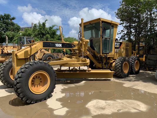 CAT 160K Использованный двигатель-грейдер высокоэффективный Использованный грызунный двигатель-грейдер