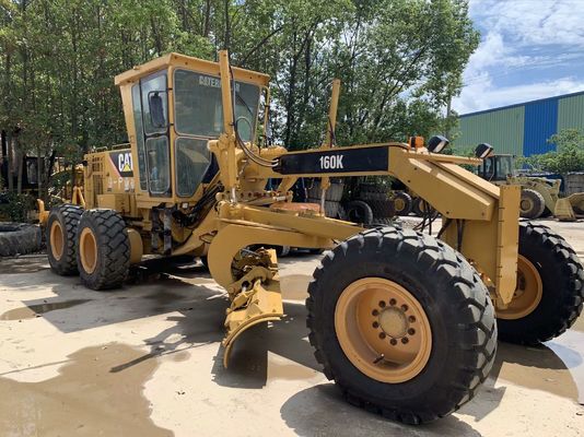 CAT 160K Использованный двигатель-грейдер высокоэффективный Использованный грызунный двигатель-грейдер