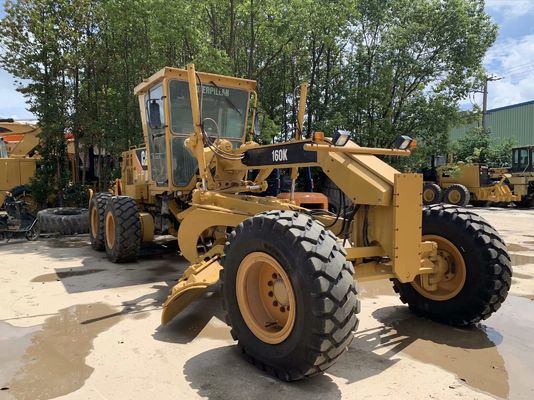 CAT 160K Использованный двигатель-грейдер высокоэффективный Использованный грызунный двигатель-грейдер