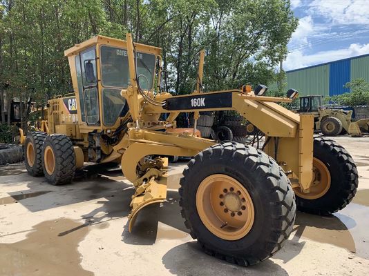 CAT 160K Использованный двигатель-грейдер высокоэффективный Использованный грызунный двигатель-грейдер