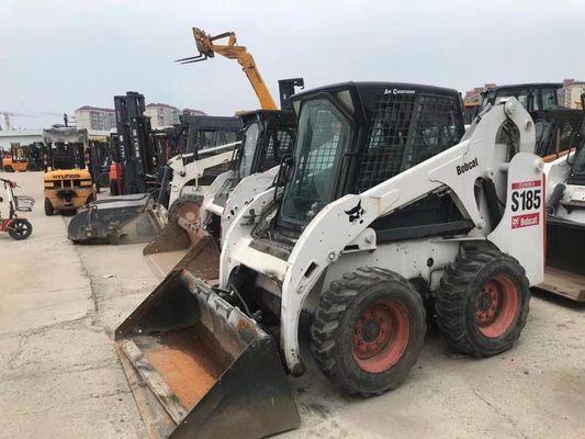 Оригинальный цвет S185 Использованные скользящие погрузчики Bobcat Безопасность эксплуатации В хорошем состоянии