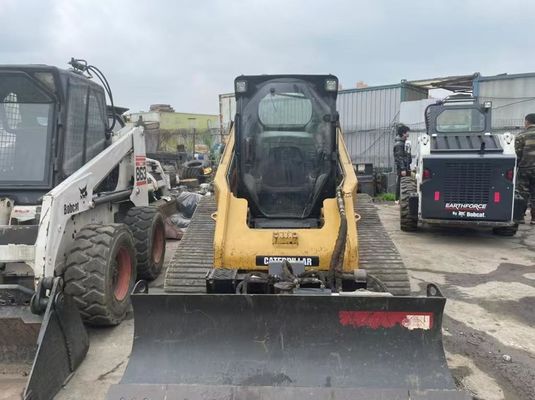 Мощный 277C Использованный Caterpillar Skid Steer Эффективность топлива В хорошем состоянии