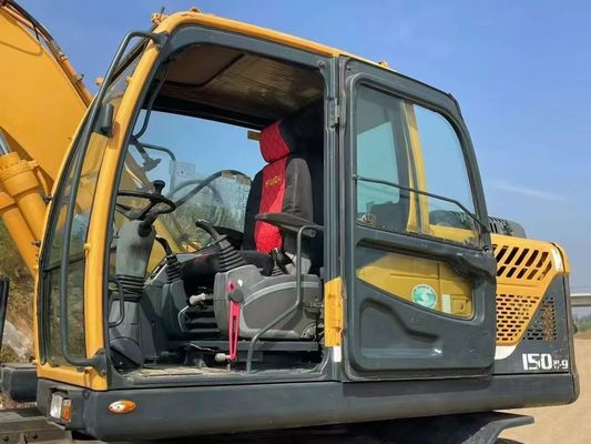 Hyundai R150W-9 Использованный колесный экскаватор 2015 Высокая точность для строительства