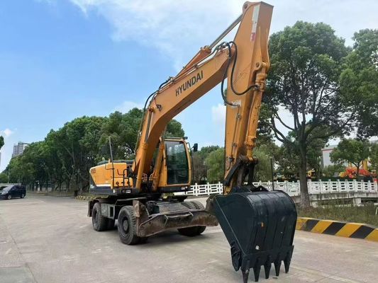 Подержанный экскаватор на колесах Hyundai R210W-9 В отличном состоянии/Подержанный экскаватор на колесах для продажи